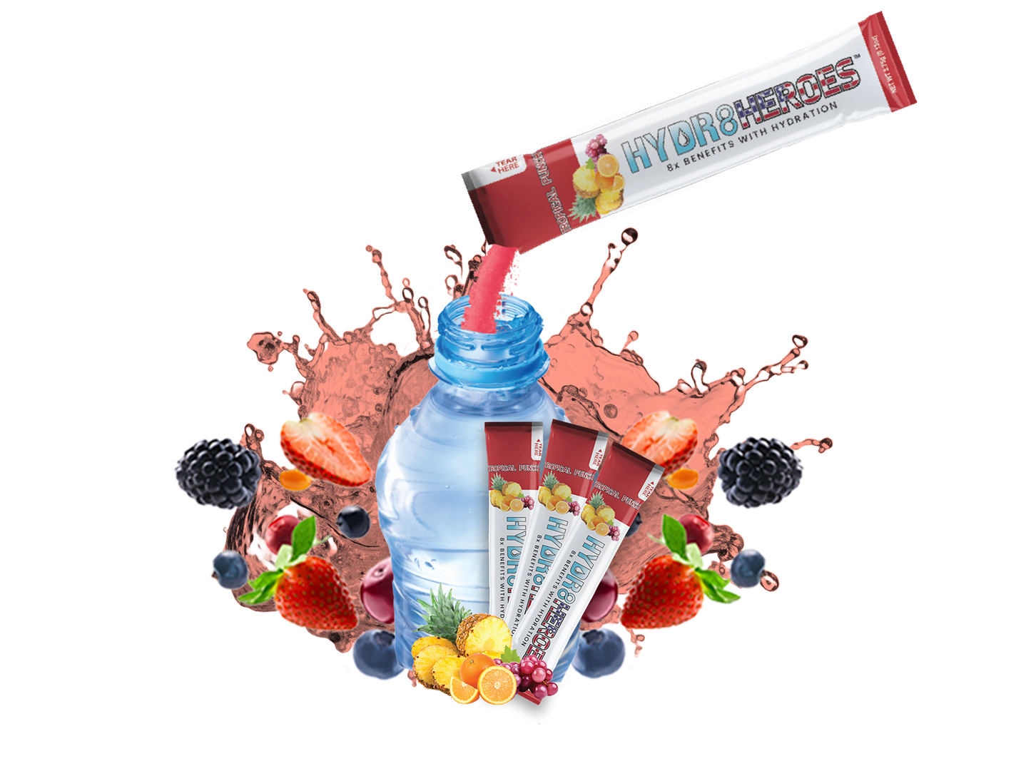 100 Count Bulk Hydration Case Tropical Punch